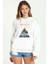 Anthem Logo Baskılı Beyaz Kadın Örme Kapşonlu Sweatshirt Uzun Kol 1