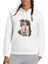 Death Note Moon Baskılı Beyaz Kadın Örme Kapşonlu Sweatshirt Uzun Kol 1