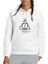 Baskılı Tshirt Baskılı Beyaz Kadın Örme Kapşonlu Sweatshirt Uzun Kol 1