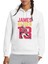 James Harden Basketbolcu Sporcu Baskılı Beyaz Kadın Örme Kapşonlu Sweatshirt Uzun Kol 1