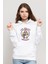 Breaking Bad Los Pollos Hermanos Baskılı Beyaz Kadın Örme Kapşonlu Sweatshirt Uzun Kol 1