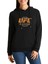 Ufc Ultimate Fighting Championship Baskılı Siyah Kadın Örme Kapşonlu Sweatshirt Uzun Kol 1