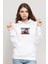Mike Tyson Tragic Hero By Leslie Baskılı Beyaz Kadın Örme Kapşonlu Sweatshirt Uzun Kol 1