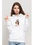 Riverdale Memes Baskılı Beyaz Kadın Örme Kapşonlu Sweatshirt Uzun Kol 1