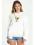 Powerpuff Girls Bubbles Baskılı Kadın Örme Kapüşonlu Beyaz Sweatshirt Uzun Kol 1