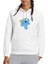 Kurabiye Canavarı Elmo Küçük Baskılı Beyaz Kadın Örme Kapşonlu Sweatshirt Uzun Kol 1