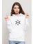 Bring Me The Horizon Logo 3 Baskılı Beyaz Kadın Örme Kapşonlu Sweatshirt Uzun Kol 1