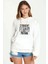 Pubg Straıght Outta Polyana Baskılı Beyaz Kadın Örme Kapşonlu Sweatshirt Uzun Kol 1