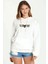 Rammstein Rock Music Baskılı Beyaz Kadın Örme Kapşonlu Sweatshirt Uzun Kol 1