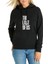 The Last Of Us Baskılı Siyah Kadın Örme Kapşonlu Sweatshirt Uzun Kol 1
