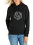 Linkin Park Baskılı Siyah Kadın Örme Kapşonlu Sweatshirt Uzun Kol 1