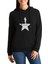 Stanger Things Harrington An American Babysitter Baskılı Siyah Kadın Örme Kapşonlu Sweatshirt Uzun K 1