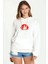 Uchiha Itachi Baskılı Beyaz Kadın Örme Kapşonlu Sweatshirt Uzun Kol 1