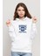 Riverdale Rhs Football Baskılı Beyaz Kadın Örme Kapşonlu Sweatshirt Uzun Kol 1