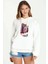 Stranger Things Billy Wallpaper Baskılı Kadın Örme Kapüşonlu Beyaz Sweatshirt Uzun Kol 1