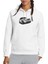 Mini Cooper Baskılı Beyaz Kadın Örme Kapşonlu Sweatshirt Uzun Kol 1