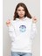 Friends Don't Lie Eleven Stranger Things Baskılı Beyaz Kadın Örme Kapşonlu Sweatshirt Uzun Kol 1