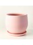 Curvy Terra Cotta Saksı - Pembe 12CM 1