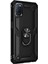 Oppo A92 Kılıf Military Ring Holder Siyah 2