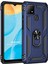 Oppo A15S Kılıf Military Ring Holder Lacivert 1