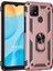 Oppo A15S Kılıf Military Ring Holder Rose Gold 1