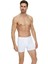 12 Adet Beyaz Renk Likralı Modal Boxer 1
