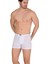 12 Adet Beyaz Renk Ince Kemerli Modal Boxer 1