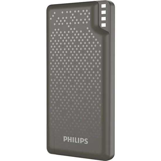 Philips DLP2010NV/62 10.000 Mah 2 x 2.4A USB Çıkış Micro USB + Type C Giriş Powerbank Gümüş