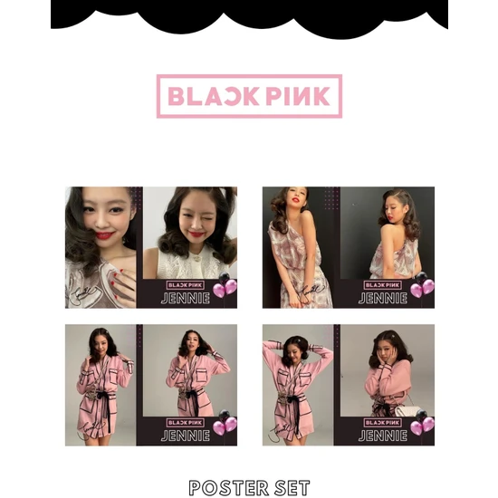 Black Pink Blackpınk '' Jennıe '' Poster Set (4 Adet)