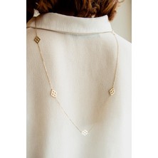 Semiz Kuyumculuk Gömlek Üstü Şık Tasarım Altın Kolye