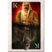 Cakatablo  Ahşap Tablo Hayelet ve Ölüm Iskambil Kartları Görseli