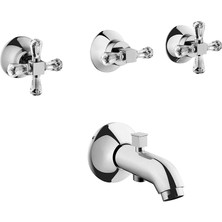 Artema Juno Crystals From Swarovski A41696 Ankastre Banyo Bataryası, Sıva Üstü, El Duşu Çıkışlı, Krom