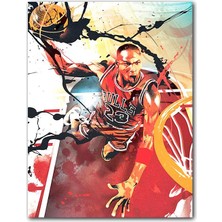 Cakatablo  Ahşap Tablo Michael Jordan Art Afiş Görseli