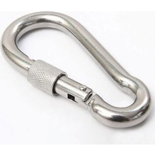 Nzb Kilitli Karabina Yaylı Galvanizli Çelik Salıncak Hamak Askı Kilidi Çap: 6 mm