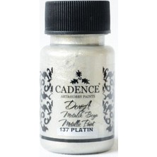 Cadence 137 Platin Dora Metalik Boya 50 ml