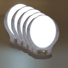 Sunlight Ufo LED Gece Lambası 0,5W Tasarruflu Işıklı Fişli Düğmeli 5 Adet