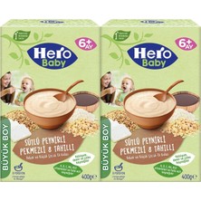 Hero Baby 400GR Sütlü Peynirli Pekmezli 8 Tahıllı 2 Li Set Kaşık Maması