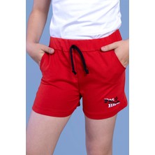 Toontoy Kids Toontoy Kız Çocuk Iki Yanı Cepli Arkası Baskı Detaylı Şort