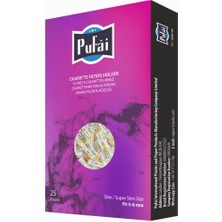 Pufai Süper Slim Sigara Filtresi Tar Süzen Ağızlık 5mm 6mm Uyumlu 125 Adet 5 Kutu Mor