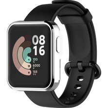 Microcase Xiaomi Mi Watch Lite Önü Kapalı Tasarım Yumuşak Silikon Kılıf