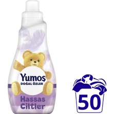 Yumoş Doğal Özler Konsantre Çamaşır Yumuşatıcısı Hassas Ciltler İçin 1200 ML 50 Yıkama 1 Adet