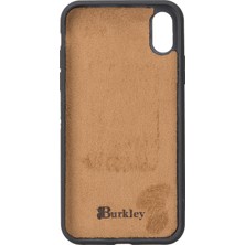 Burkley Apple iPhone Xr Antik Kahverengi Deri Arka Telefon Kılıfı
