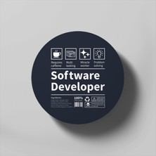 Fizello Software Developer Label Bardak Altlığı