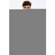 Qivi Retro Baskılı Siyah Erkek Örme Kapşonlu Sweatshirt Uzun Kol