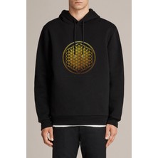 Qivi Bring Me The Horizon Sempiternal Baskılı Siyah Erkek Örme Kapşonlu Sweatshirt Uzun Kol
