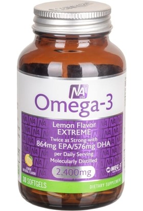 Natrol Omega-3 Lemon Flavor 30 Yumuşak Jel Kapsül