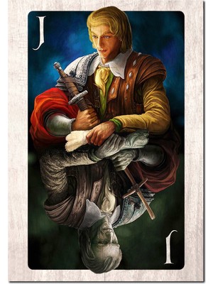 Cakatablo  Ahşap Tablo Joker Iskanbil Kağıt ve Ölüm Hayelet