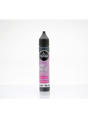 Cadence Renkli İnciler Dekoratif Boya Siyah 25 Ml Kolay Uygulama İçin Özel Uçlu Tüp