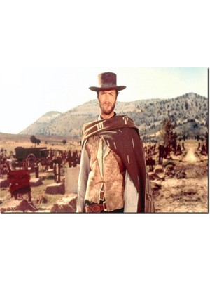 Cakatablo  Ahşap Tablo Iyi Kötü Çirkin Clint Eastwood
