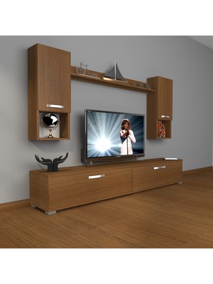 Decoraktiv Eko 5da Slm Std Tv Ünitesi Tv Sehpası Naturel Ceviz